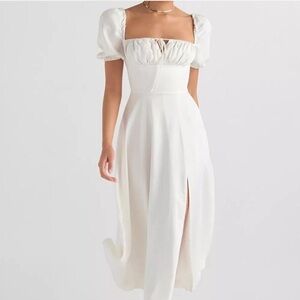 House of CB White Tallulah Dress